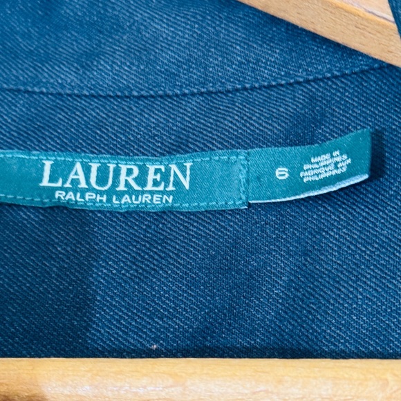 LAUREN RALPH LAUREN Linen Black Sleeveless Jumpsuit Size 6 Medium - Picture 6 of 7